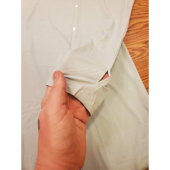 YoungLA Men’s Size 2XL Zephyr compression Long Sleeve shirt Scuba Green #424 NWT - Picture 3 of 11